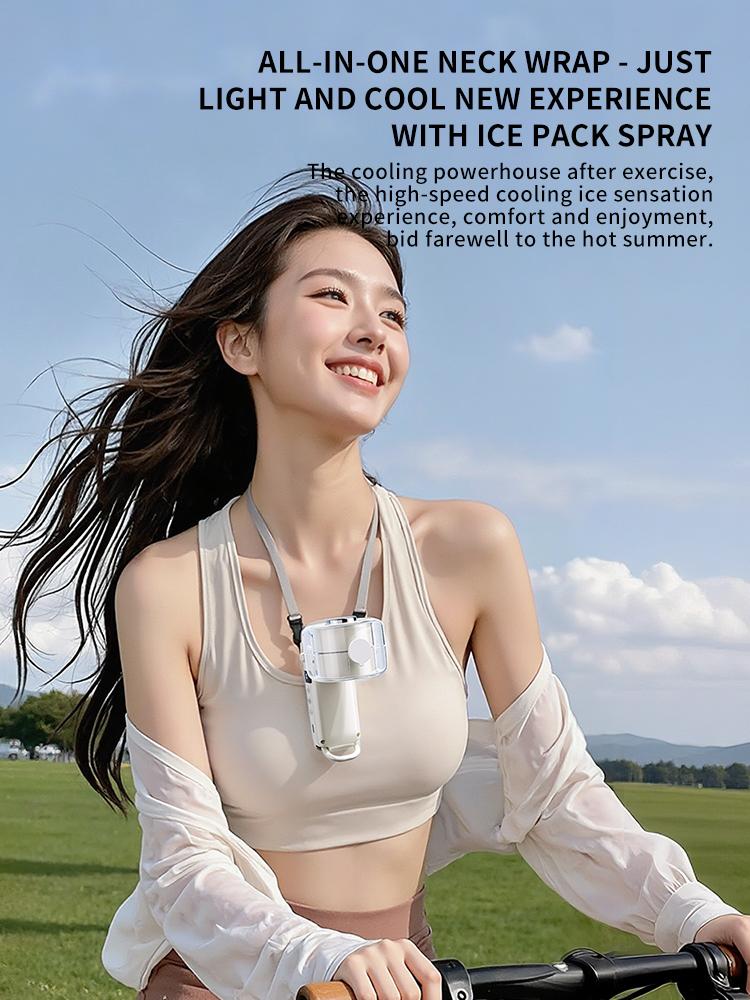 Semiconductor Cooling Handheld Fan, Foldable USB Rechargeable Pocket Mini Fan for Travel