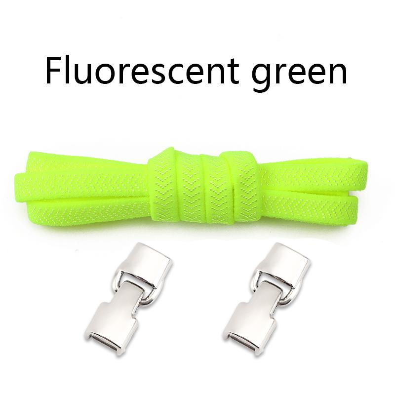 No Tie Shoe Laces Flat Metal Buckle Elastic Shoelaces Casual Shoes for Men and Women Lazy Shoelace Rubber Band Shoestring