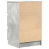 Nightstand with 3 Drawers Concrete Gray 39 x 35 x 65 cm