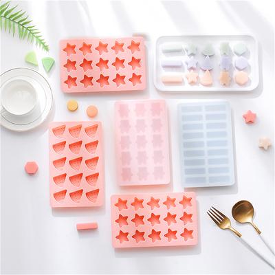 Contenitore per Ghiaccio in Silicone Senza Coperchio, Scomparto per Ghiaccio, Ghiacciaia Fai da Te, Stampo per Alimenti Complementari, Stampo da Forno per Cioccolato