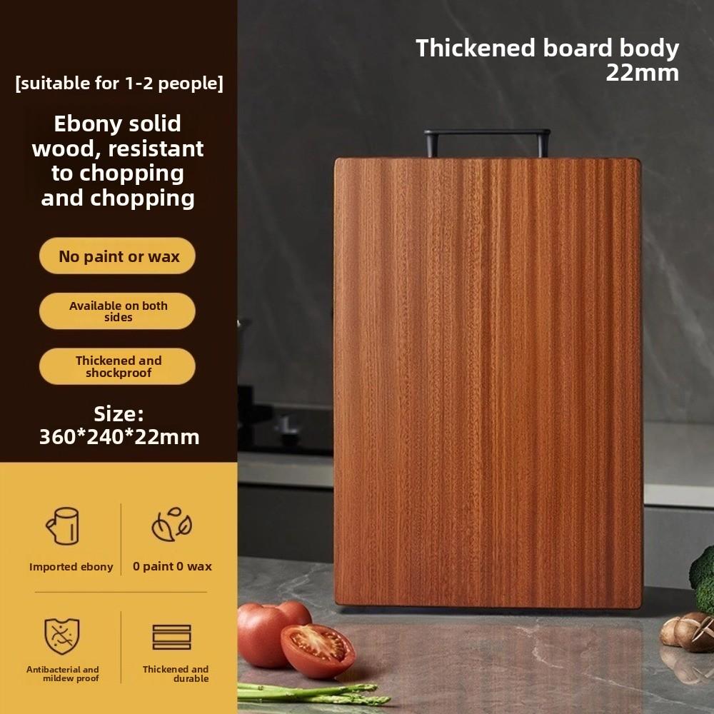 Thickened Wood Cutting Board No Paint Double-sided Chopping Board No Wax Anti-slip Antibacterial Cutting Board Kitchen Use