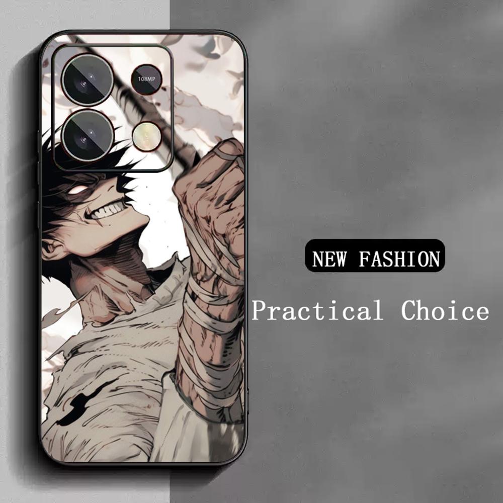 Super cool Toji Fushiguro klassisches Anime Handyhülle für Redmi Note 14 13 12 11 Pro Plus S 5G 14C A3 Weiche Schwarze Handyhülle
