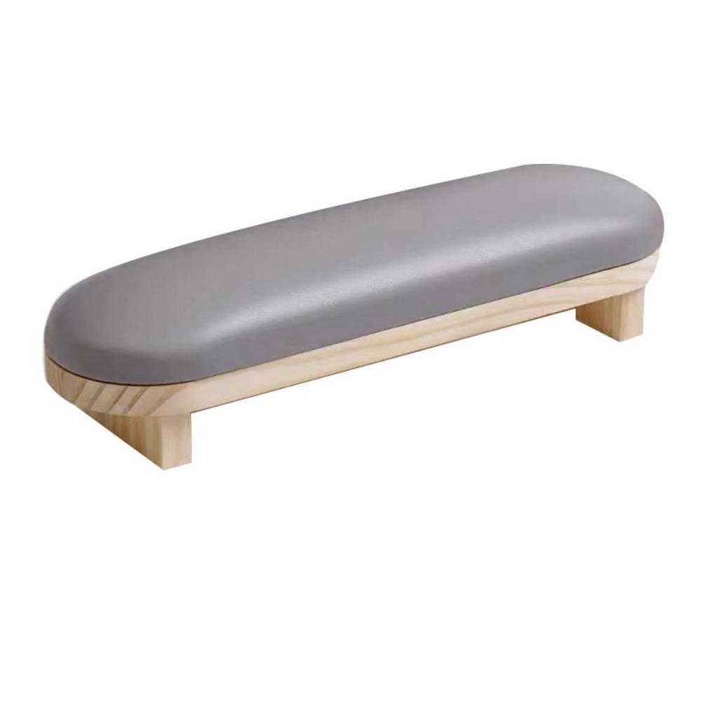 Wood Stand Manicure Hand Pillow PU Leather Manicure Table Mat Nail Art Hand Cushion  For Two Hands