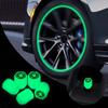 Car Luminous Tire Valve Cap Air Nozzle Cover for Fabia 2 Octavia 3 Rapid Superb Accessories Led Luggage Yeti A5 A7 Styling
