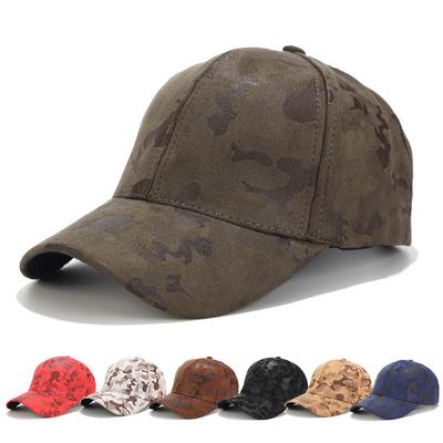 Suede Camouflage Baseball Cap for Women Outdoor Sports Jungle Hat Sun Protection Sun Hat