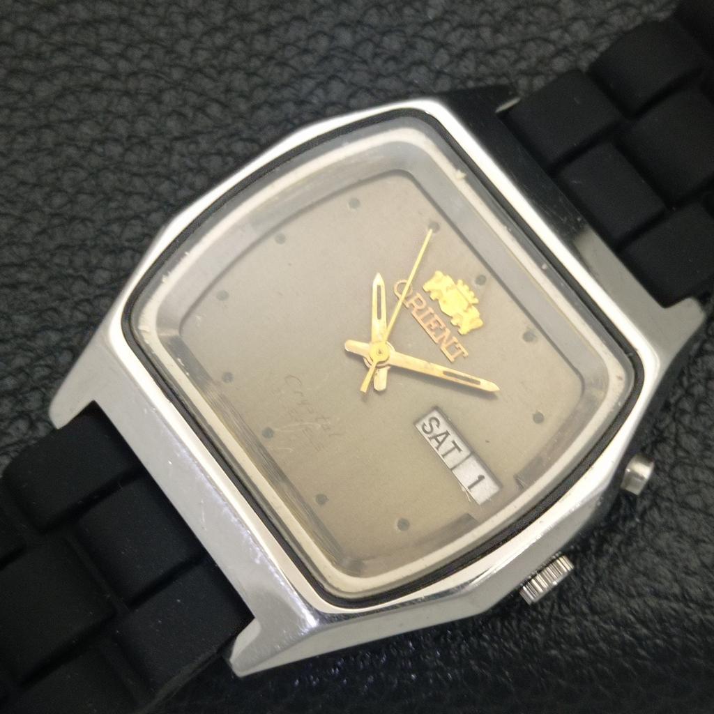 AUTOMATIC VINTAGE ORIENT 46961 JAPAN MENS ORIGINAL DIAL WATCH a700168-5 R201-a700168