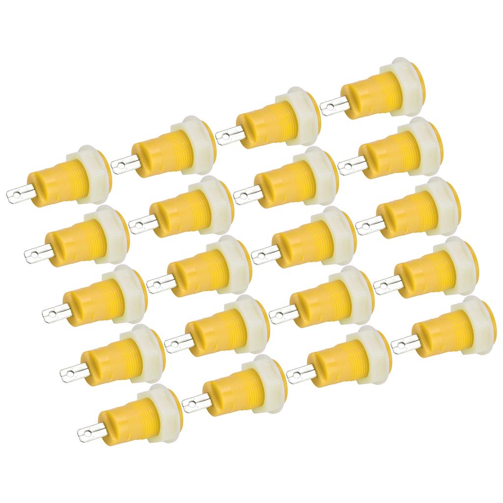 20Pcs Banana Socket Binding Post Adapter Brass Safe Welding Type Grounding Terminal 4mm 402 1KV