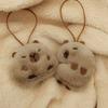 Chaveiro de Pelúcia Kawaii Capivara Etiqueta Anti-perda Porta-Chaves Para Criança Pingente Decorativo de Mochila de Jardim de Infância
