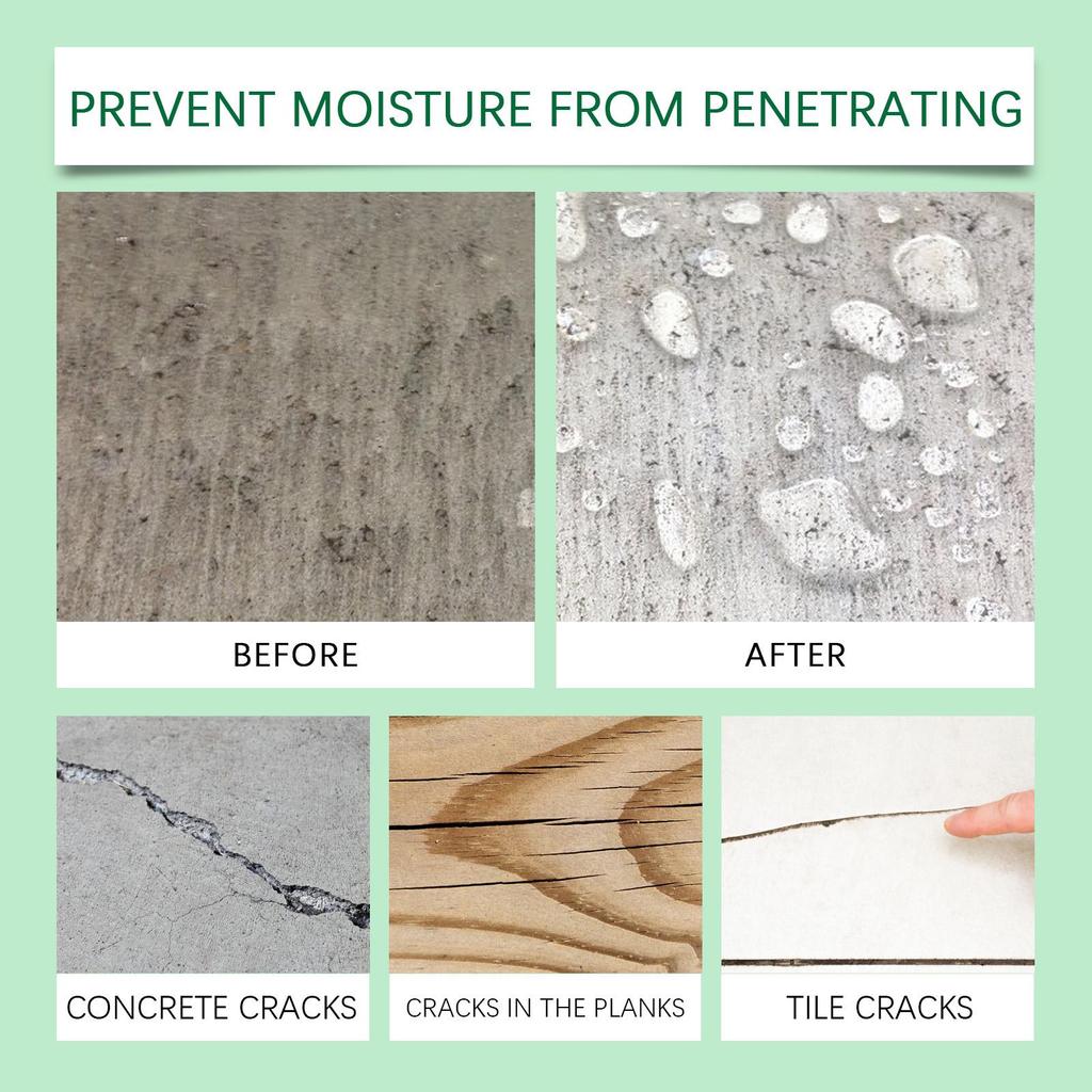 Jaysuing Adesivo impermeabilizante transparente mobiliário doméstico peitoril de janela revestimento impermeabilizante para banheiro remendo vazamento lacuna