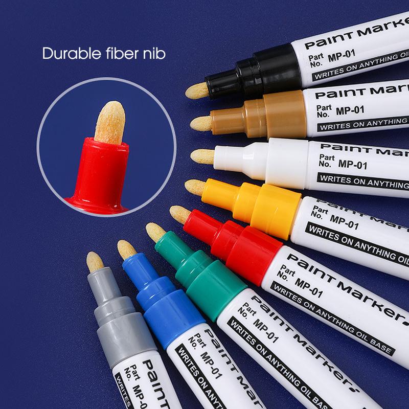 12color Paint Marker,Waterproof Not Easy To Fade,Car Paint,Wood,Ceramics,Tires, Balloons,Shoes,Metal Markers Paint-Mending Pen