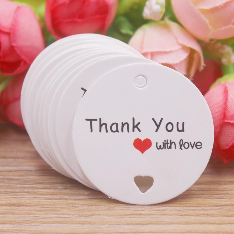 100pcs Kraft Brown /white Gift Tags with 20m Rope Thank You Paper tags for Wedding baby Shower Christmas Label Party Decoration