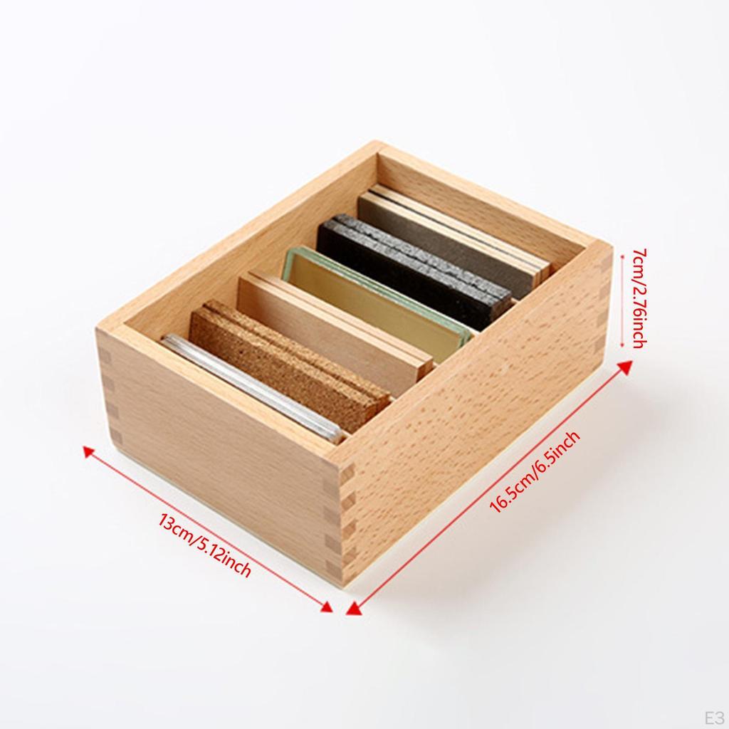 Sensorial Education Sensory Learning Homeschooling Activities Wooden Touch Boards Preschool Training