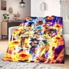 Dragon Ball Z Print Blanket Warm Comfortable Flannel Blanket Suitable for Bedrooms,Sofas, Beds,Chairs,Travel -QIAO27
