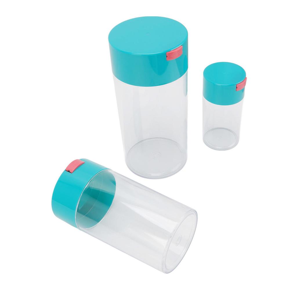 Vzduchotěsná sada sklenic Průhledné 2100ml 1100ml 400ml Plastové vakuové skladovací dózy na sušené ovoce kávu