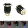 Gadget Black 12V 4Pin 12mm Push Button LED Power Momentary Switch Car Latch