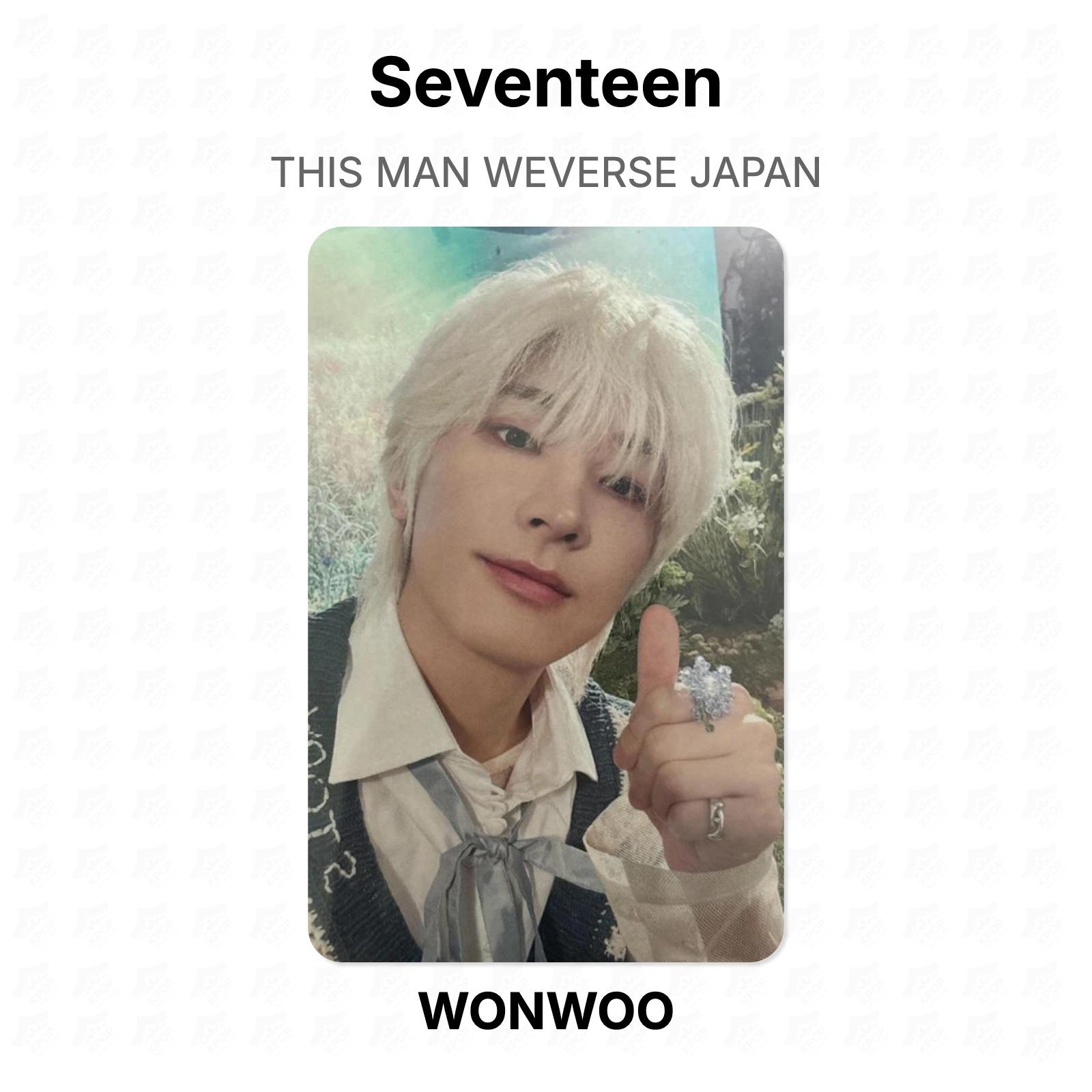 Seventeen THIS MAN WEVERSE JAPAN Official Photocard WONWOO