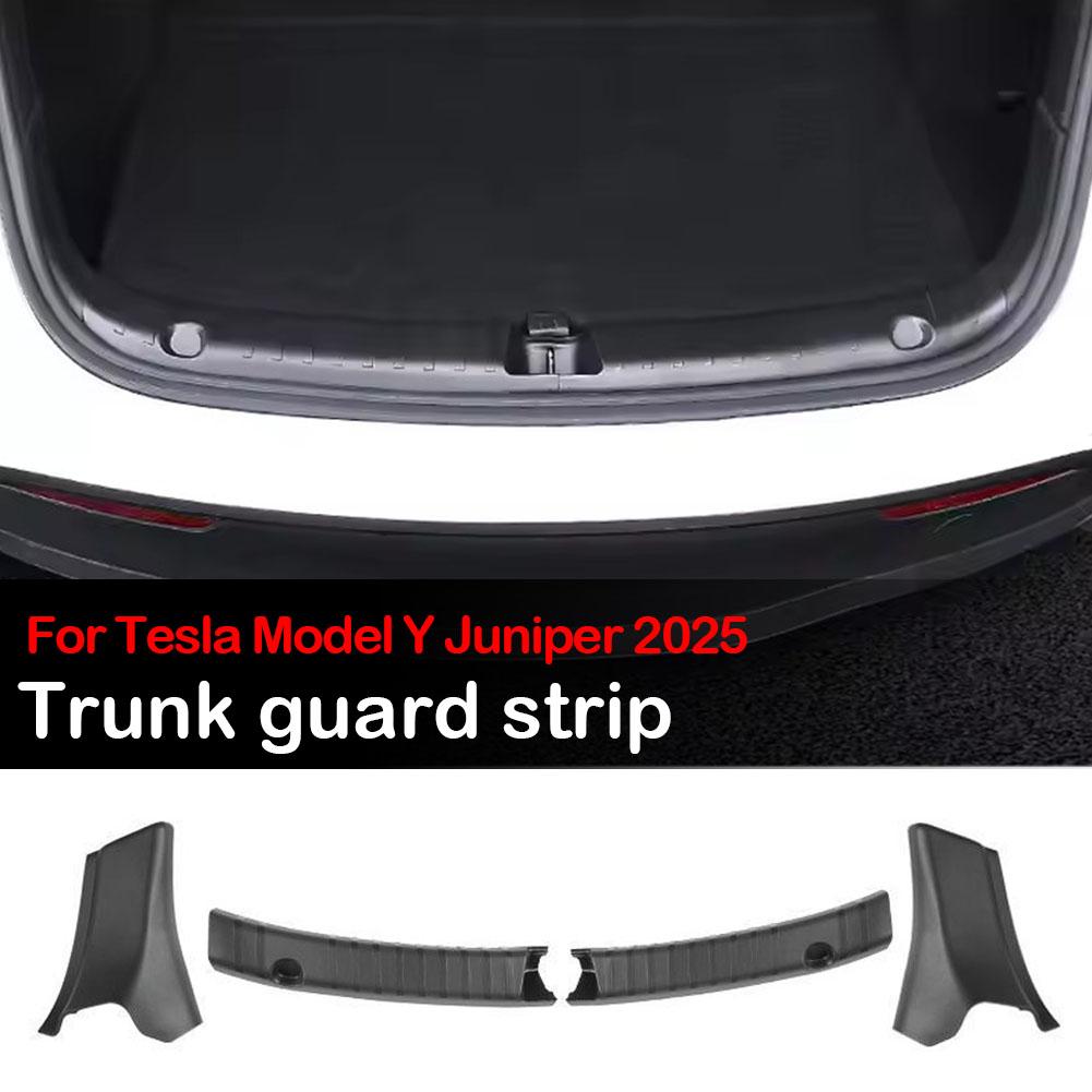 TPE Trunk Threshold Strip Anti Scratch Boot Loading Pad Protector ABS Side Corner Cover For Tesla Model Y Juniper/Launch 20 D3H8