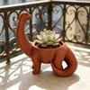 3D Printed Dinosaur Planter Creative Brachiosaurus Plant Pot Mini Storage Jar Candy Holder Desktop Ornament for Office Home Indoor Outdoor
