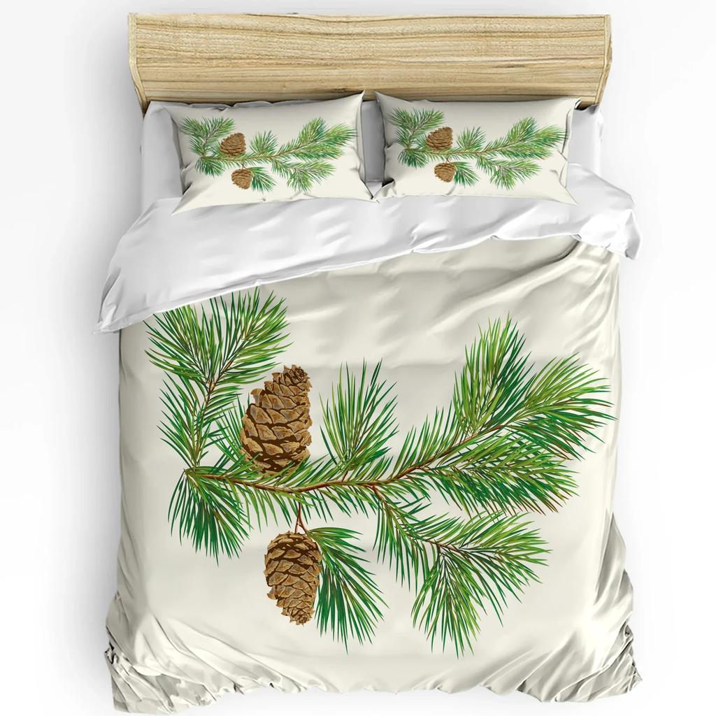 Christmas Tree Snowflake Ice Door Duvet Cover 3pcs Bedding Set Home Textile Quilt Cover Pillowcases Bedroom Bedding Set No Sheet