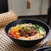 Melamine Ramen Bowl Pure Black Noodle Bowl Tableware Fruit Salad Bowl  Rice