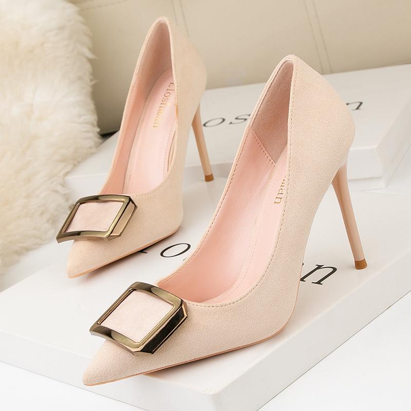 Fashion Autumn Women Classic Shoes High Heel Pumps Fashion 2025 Ladies Pointed Toe Wedding Dress Shoes Female Thin Heels Zapatos Mujer