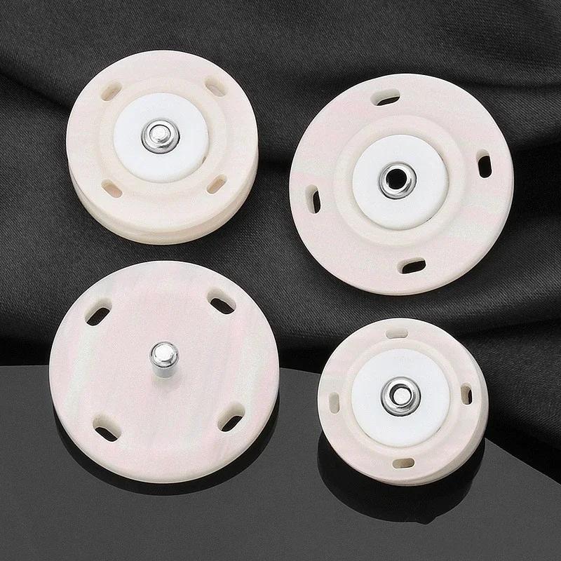 10 Stück Harz Druckknopf Windjacke Mantel Unsichtbare Knöpfe Rund Groß Kleidung Dekorative Knöpfe 21mm