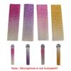 Coprimicrofono Argento Oro Strass Manico Microfono Bling Bling Manicotto per Microfono Show TV