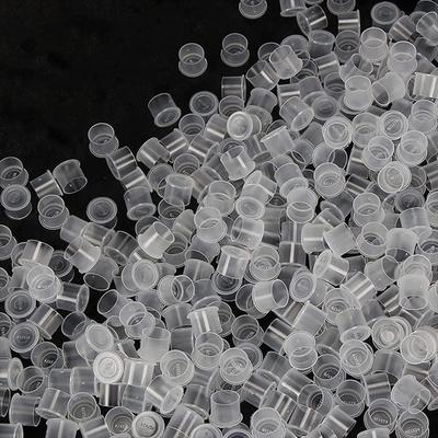 500 Pcs Disposable Tattoo Ink Cups Plastic Tattoo Ink Holder Small Tattoo Ink Cup with Ring Base for Tattoo Artists Studios