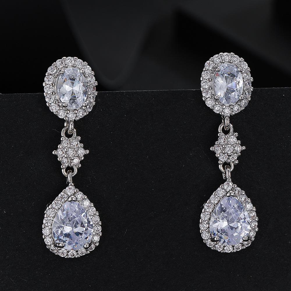 New Style Personalized Earrings Korean Fashion Versatile Water Drop Earrings for Women