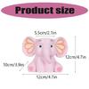 Elephant Pen Cup Space Saving Pen Cup Resin Pen Container Remote Control Container for Office Desk Decoration