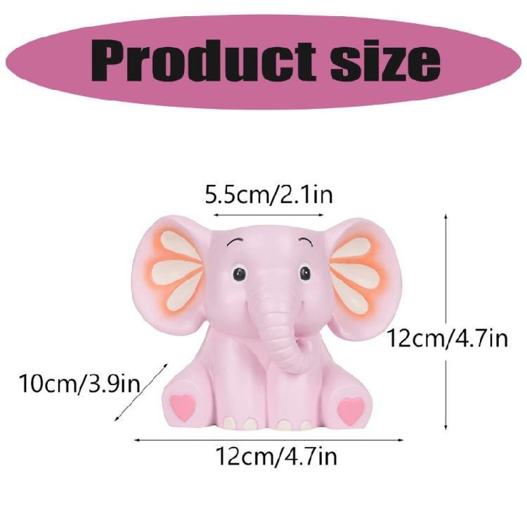 Elephant Pen Cup Space Saving Pen Cup Resin Pen Container Remote Control Container for Office Desk Decoration