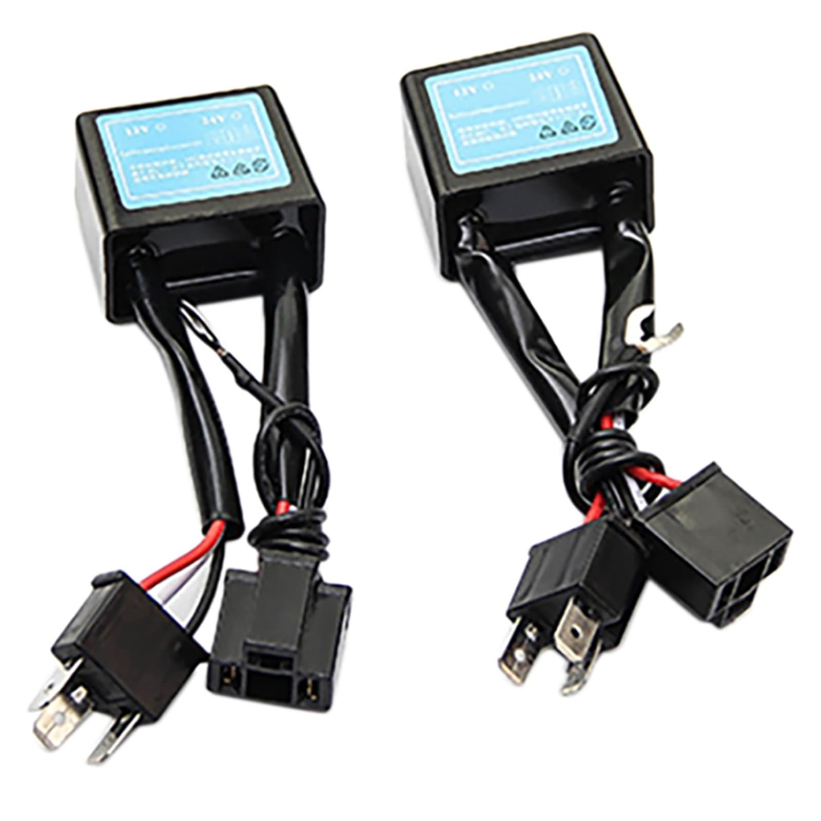 

2 x Car LED Headlight Reverse Polarity Converter Positive and Negative Polarity Inverter Switch Harness Adapter For H4 Xenon Lamp