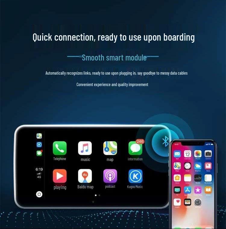 Compatible with 2023 Honda Civic, Type R, Accord, CR-V: Wireless CarPlay Box.