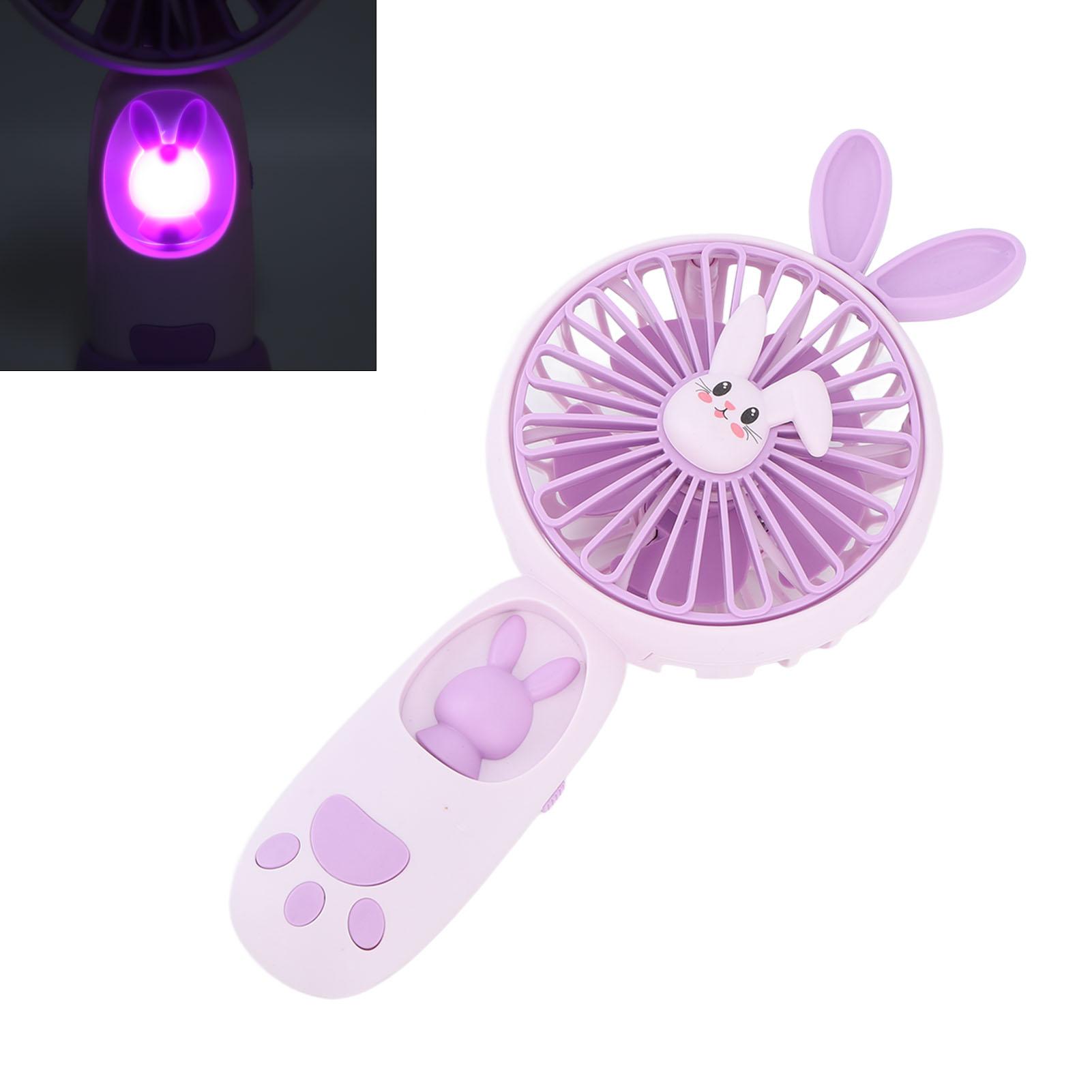 Pportable Handheld Fan   Cartoon Animal Fan Rechargble Night Light 400mAh Cute Small Fan with Built in Battery