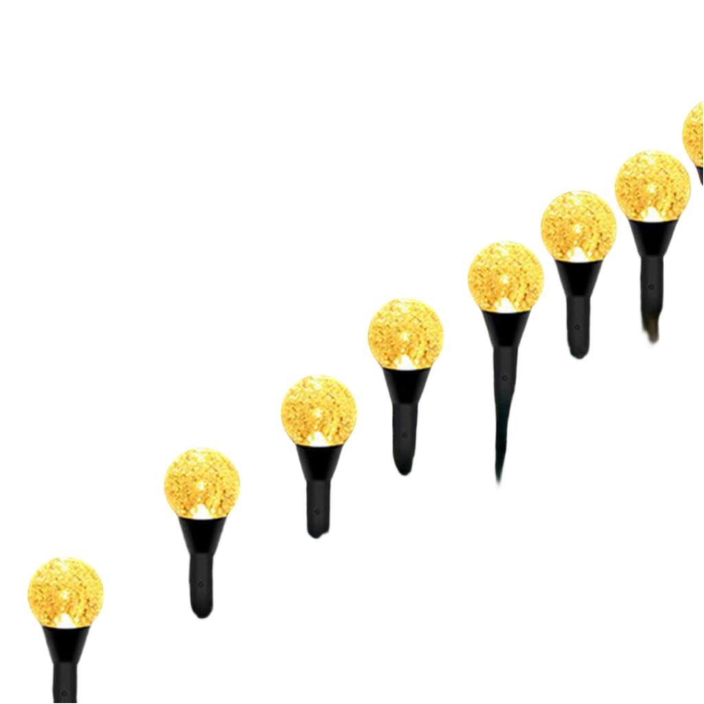 Solar Crystal Ball Garden Lights – Outdoor  Decorative Bubble Ball Ground Stake Lights for Courtyard Path  Lighting
