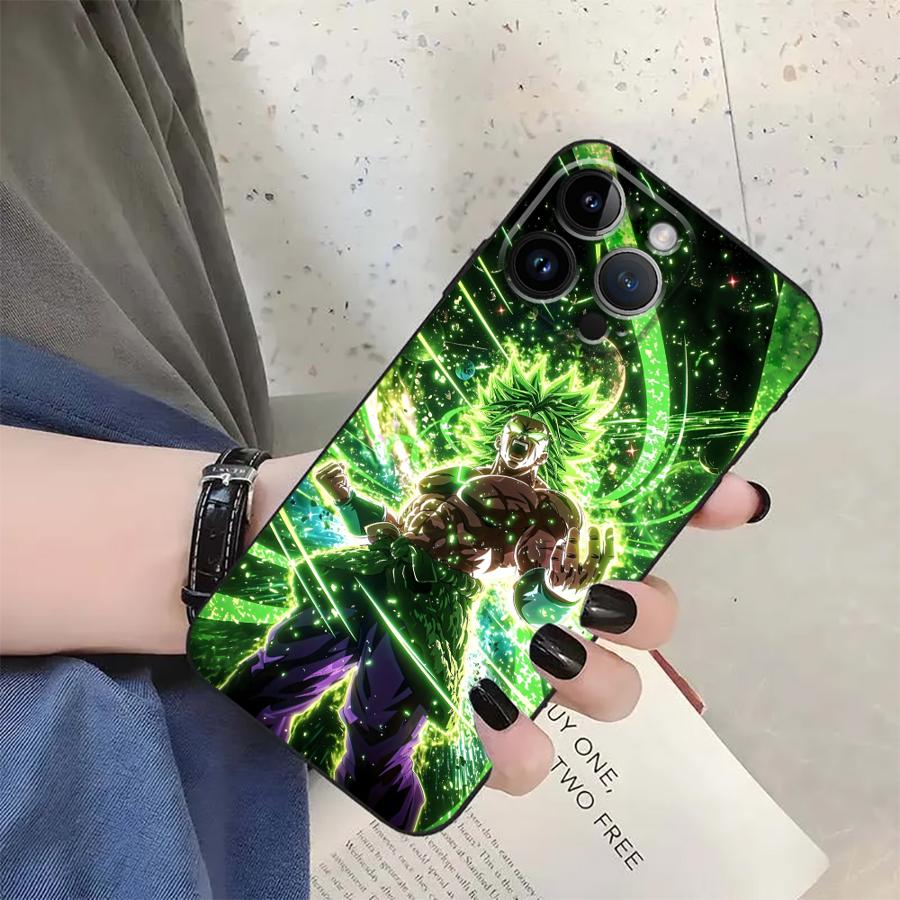 Dragon Ball Cartoon Goku Case for iPhone 17Air XR XS Max 7 8 13 12 11 17 Pro Max 15 16 14 Plus Black Soft Phone Cover