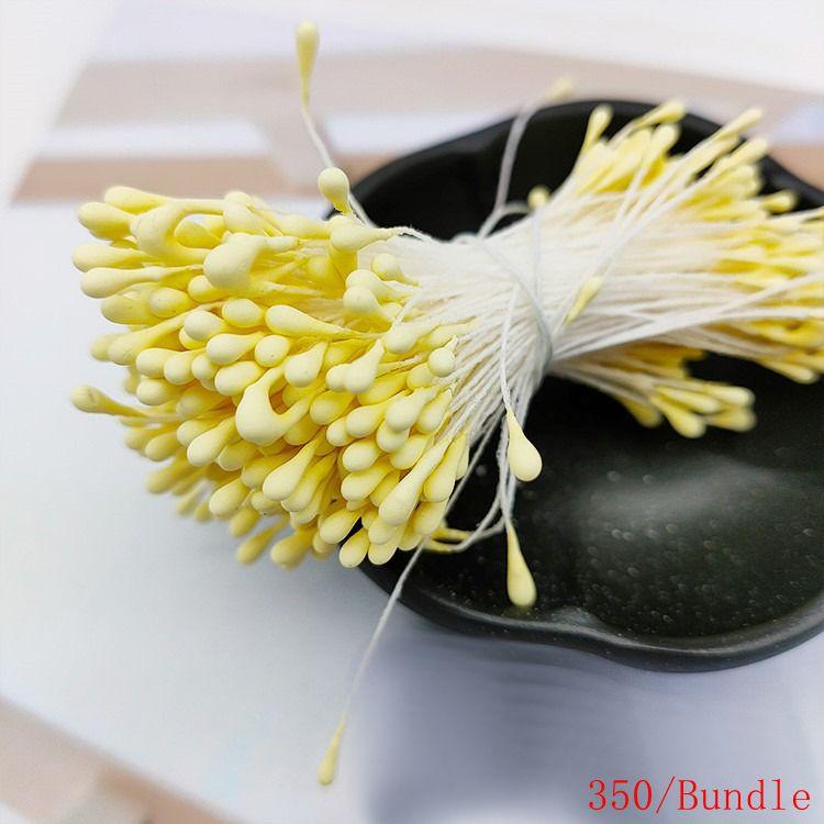 Multicolor 2mm 350Pcs Mini Flower Artificial Pearl Pistil Double Heads Hand-made Home Wedding Decoration Cake Decora DIY Needlew