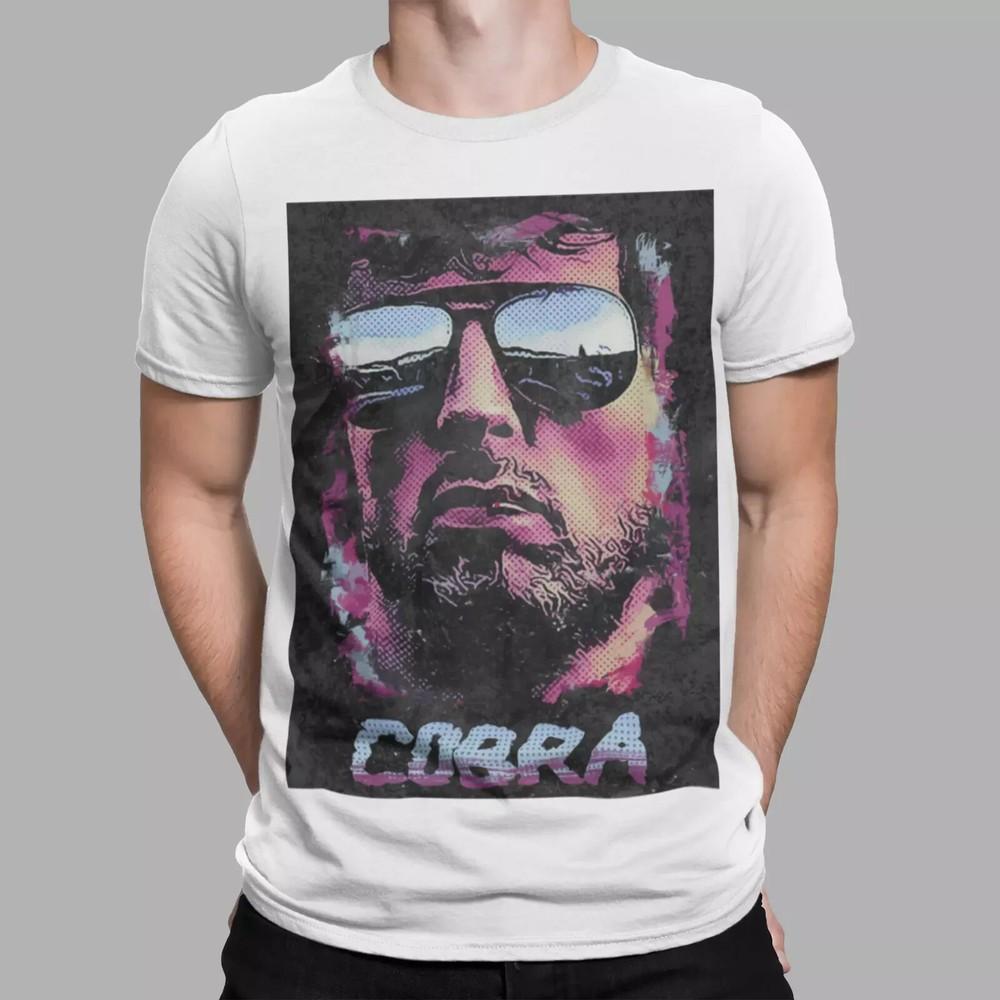 Cobra T-Shirt Sylvester Stallone retro movie film 1980s Tee Classic Gift UK Unisex T-Shirt XXL