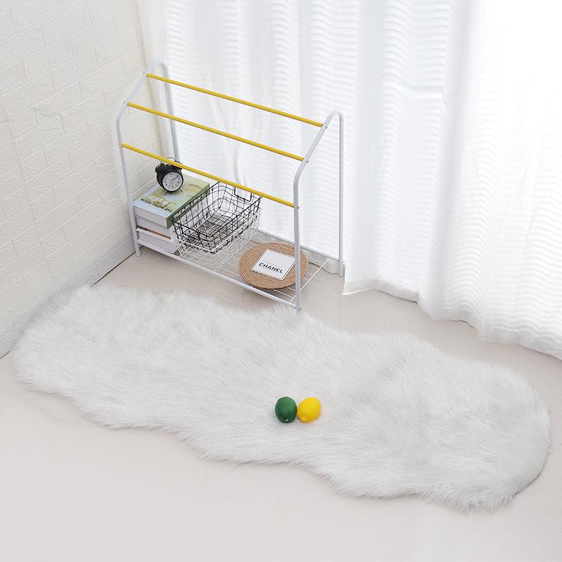 Plush Carpet Mat for Living Room, Bedroom, Sofa, or Bay Window - Imitation Wool, Light Luxury