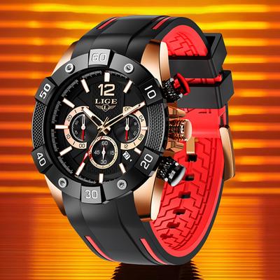 Mens Watches Top Brand Luxury Military Quartz Watch For Men Fashion Waterproof Sport Date Chronograph Relogio Masculino+BOX
