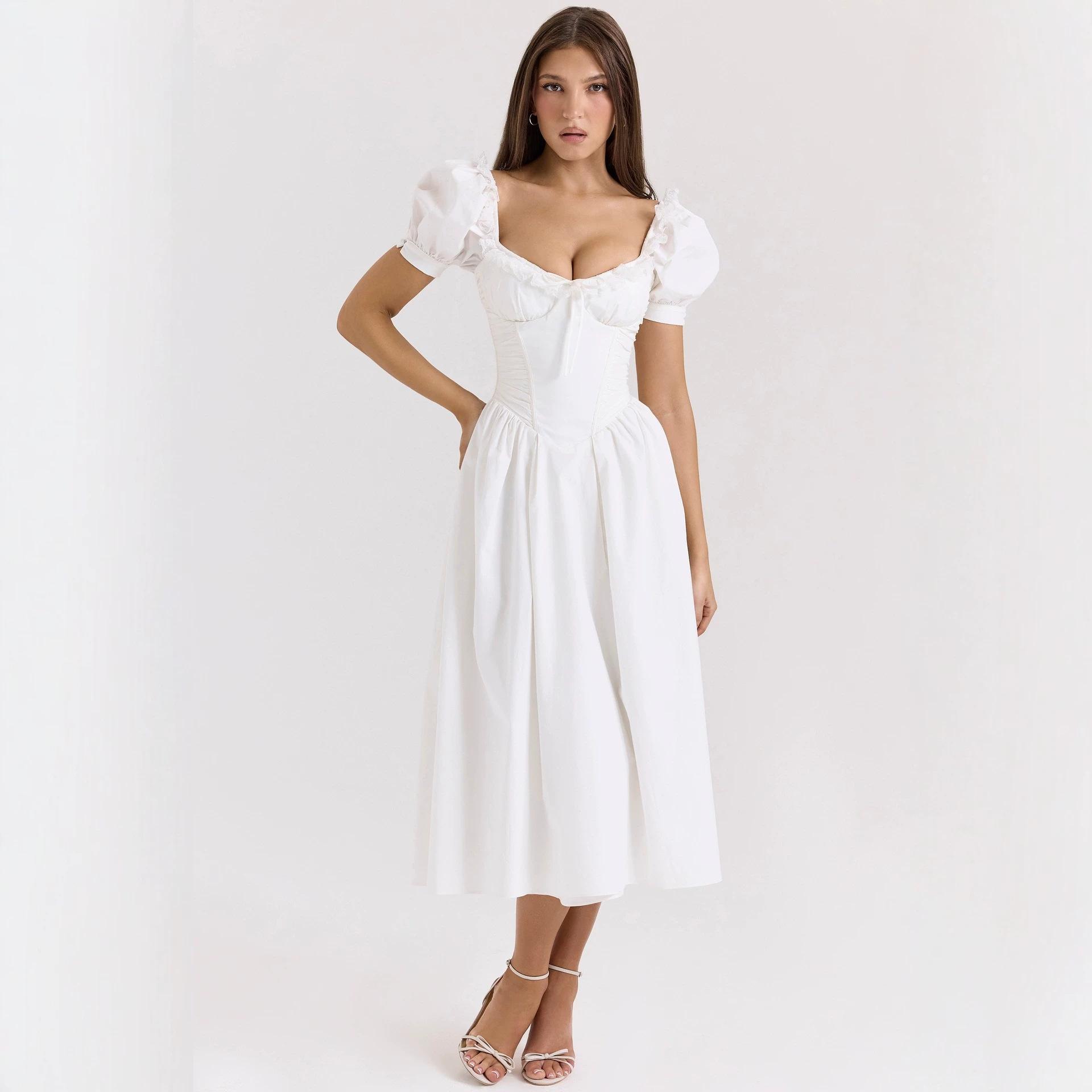 2026 spring and summer new European and American dresses literary French fresh printing fashion women s clothing S
