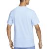 Nike T Shirts Men's Light Blue Crew Neck Moderate Straight Fit FV9771-463