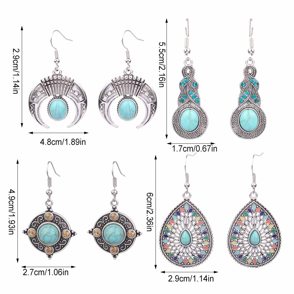 2 Stück Damen Ohrringe Piercing Eardrop Zinklegierung Mode Trendy Dame Ohrhänger Urlaub Reise Freizeit Schmuck