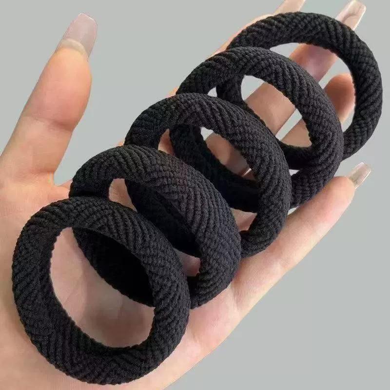 Simple, High-Elasticity, Seamless Hair Tie, Thickened Rubber Band, Women's Hair Accessory, Durable High Ponytail Scrunchie.