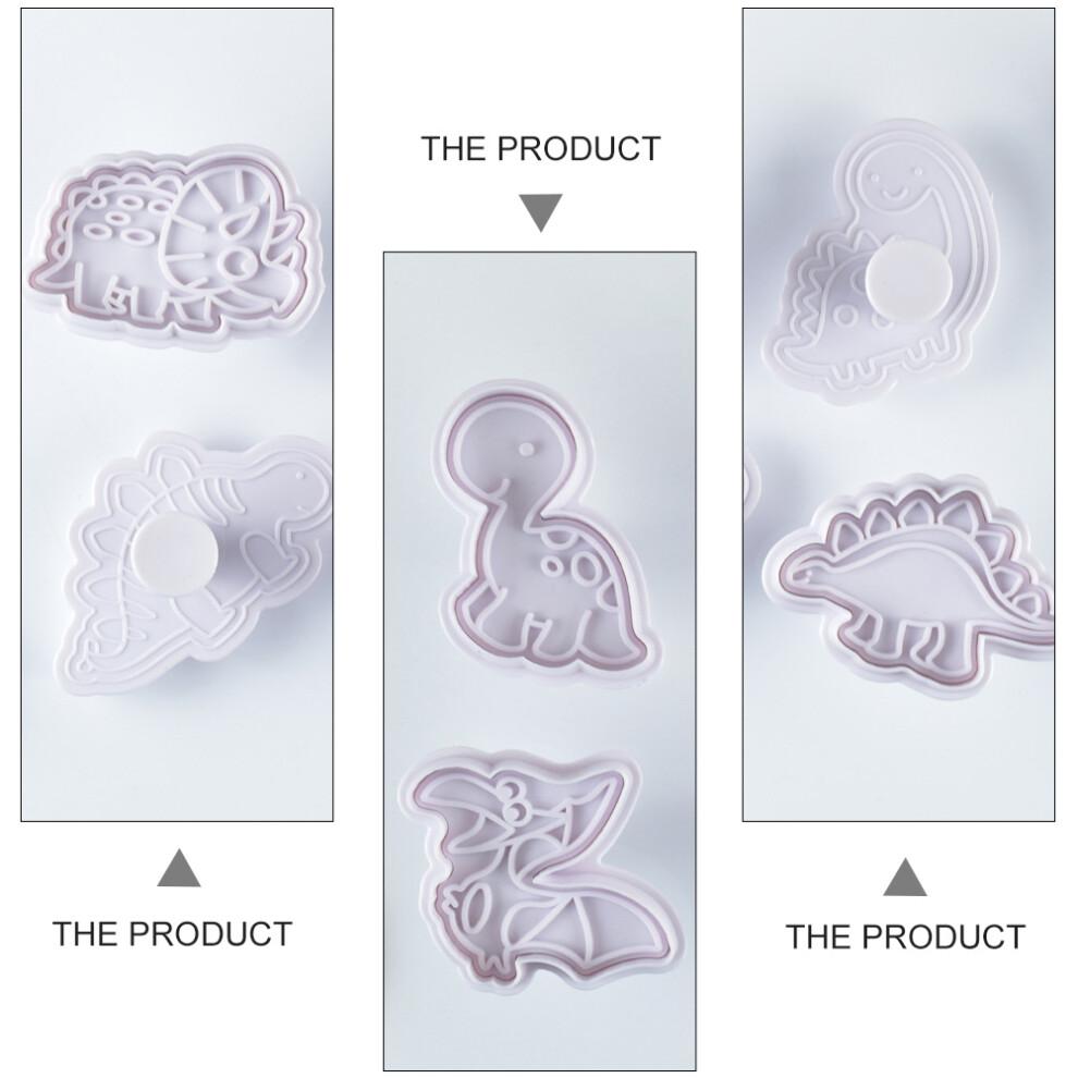 24 Pcs Dinosaur Shape Biscuit Cutter Plunger Cutter