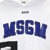 MSGM Long Sleeve Sweatshirts S White Back Brushed Men's Used
