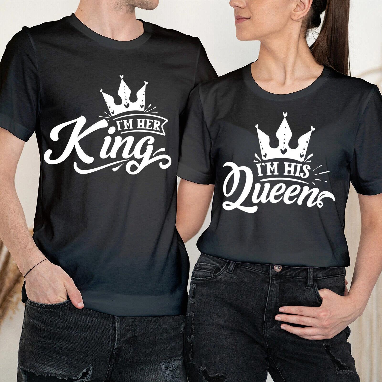 I Am Her King Happy Valentine s Day Love Goals Couple Matching T-Shirts #VD XXXXL
