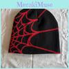 Cap Knit Fashionable With Spider Web Embroidery Design For Daily Wear Casual