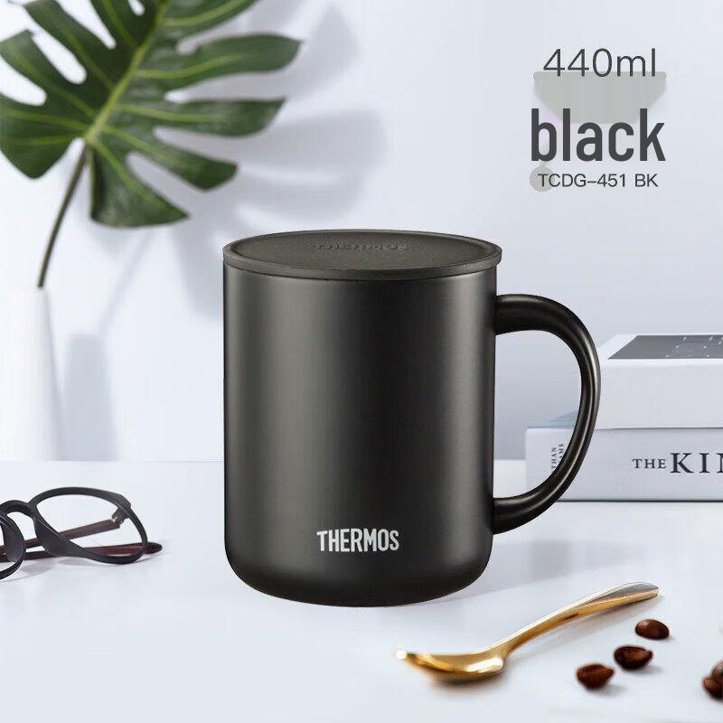 THERMOS Stainless Steel Handle Office Mug 440ml