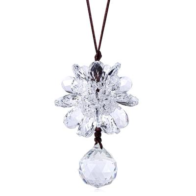 Looren Rearview Mirror Car Crystal Adjustable Interior Suncatcher, Accessories, Decoration, Stylish, Hanging, Length,